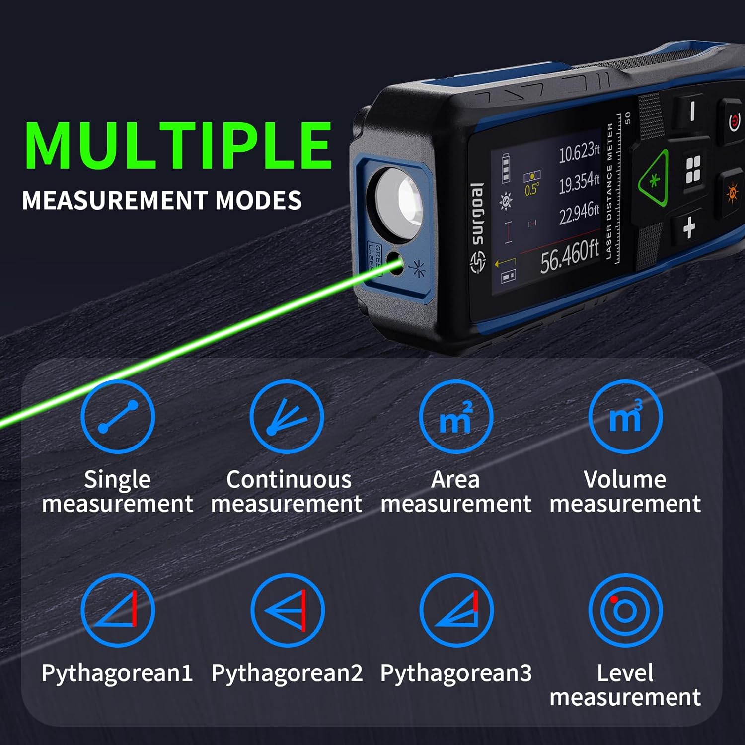 100m Green Laser Rangefinders  - огляд і ціна Industrial Laser Tape Measure