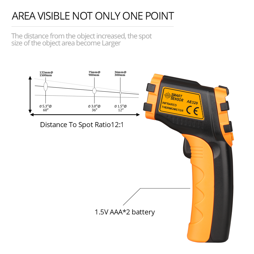 LCD Laser Meter Digital Infrar - огляд і ціна Industrial Laser Temperature