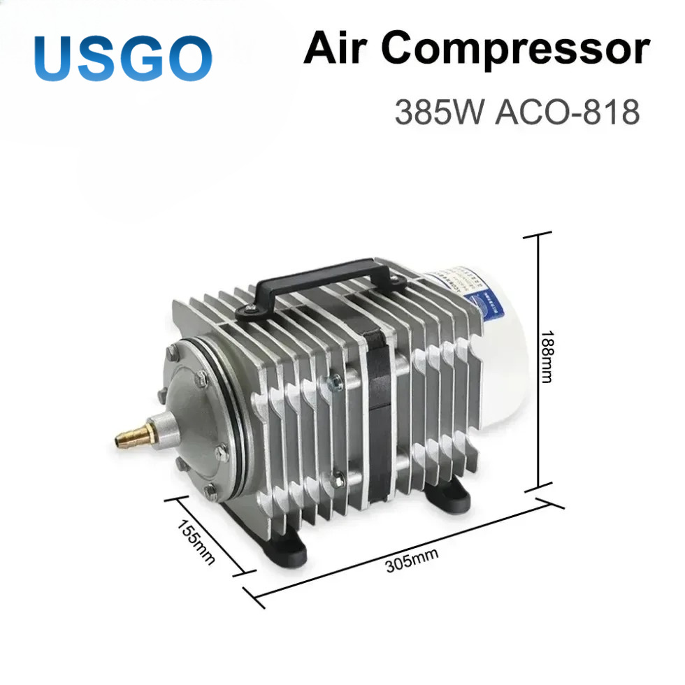 USGO ACO-818 385W Electromagne - огляд і ціна Air Assist Pump Laser