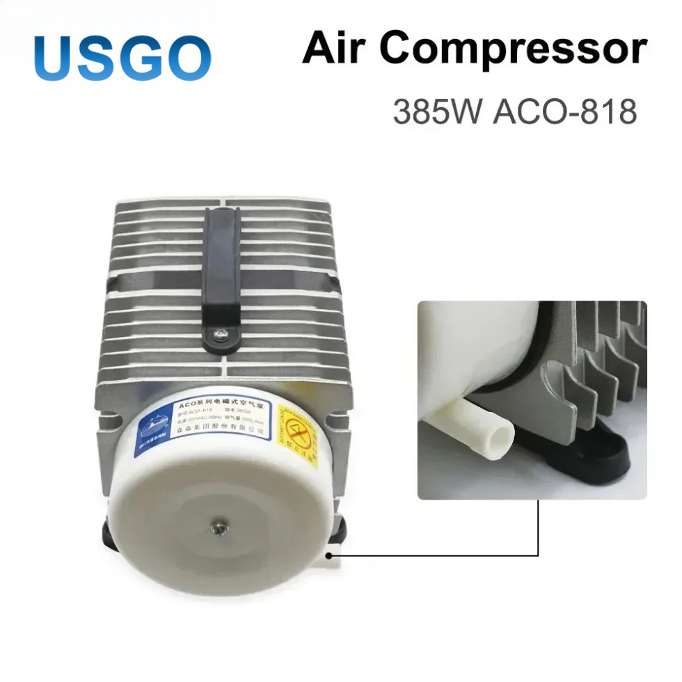 USGO ACO-818 385W Electromagne - огляд і ціна Air Assist Pump Laser