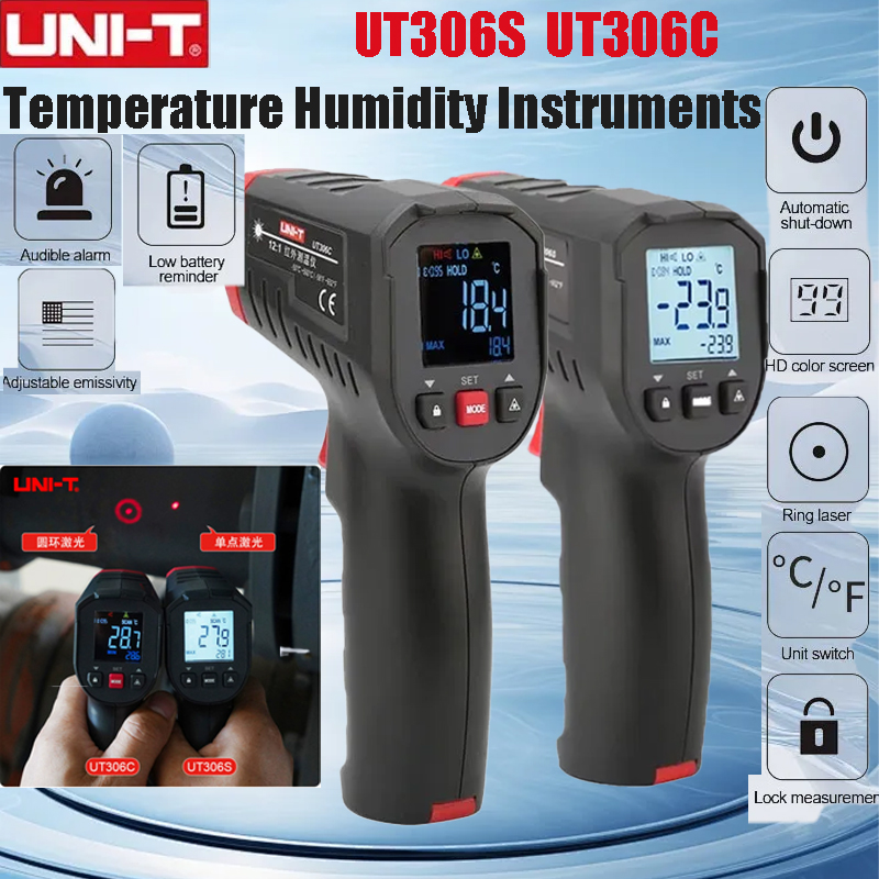UNI-T UT306S UT306C Digital Th - огляд і ціна Industrial Laser Temperature