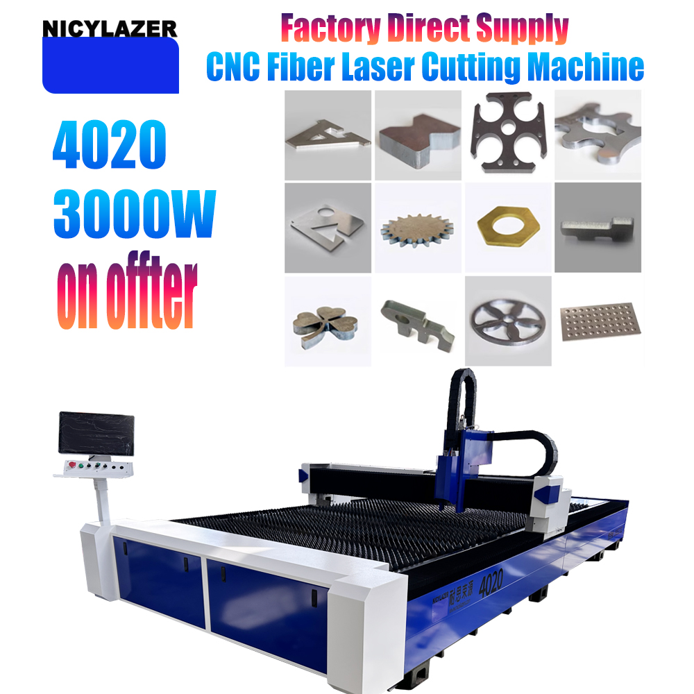 NICYLAZER CNC 3000W 4020 Fiber - огляд і ціна Industrial Laser Metal Cutting Machine