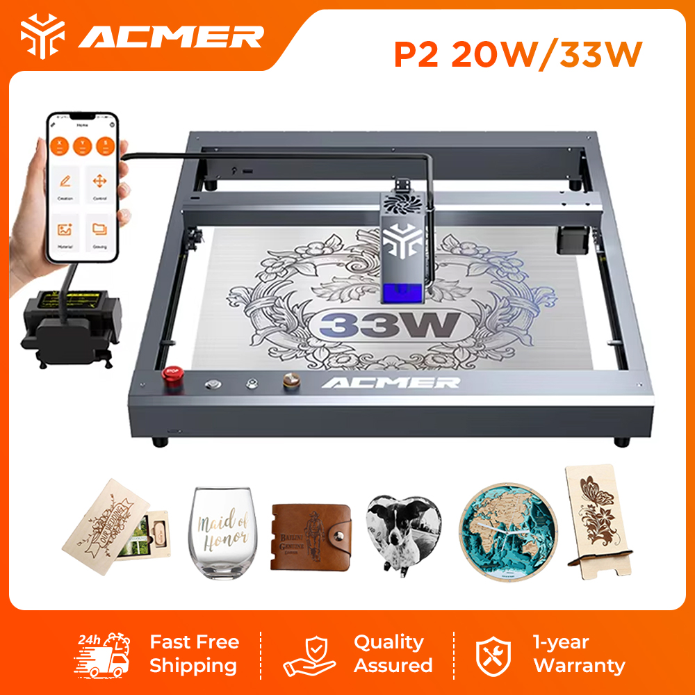 ACMER P2 33W Laser Engraver an - огляд і ціна Industrial Laser Guide