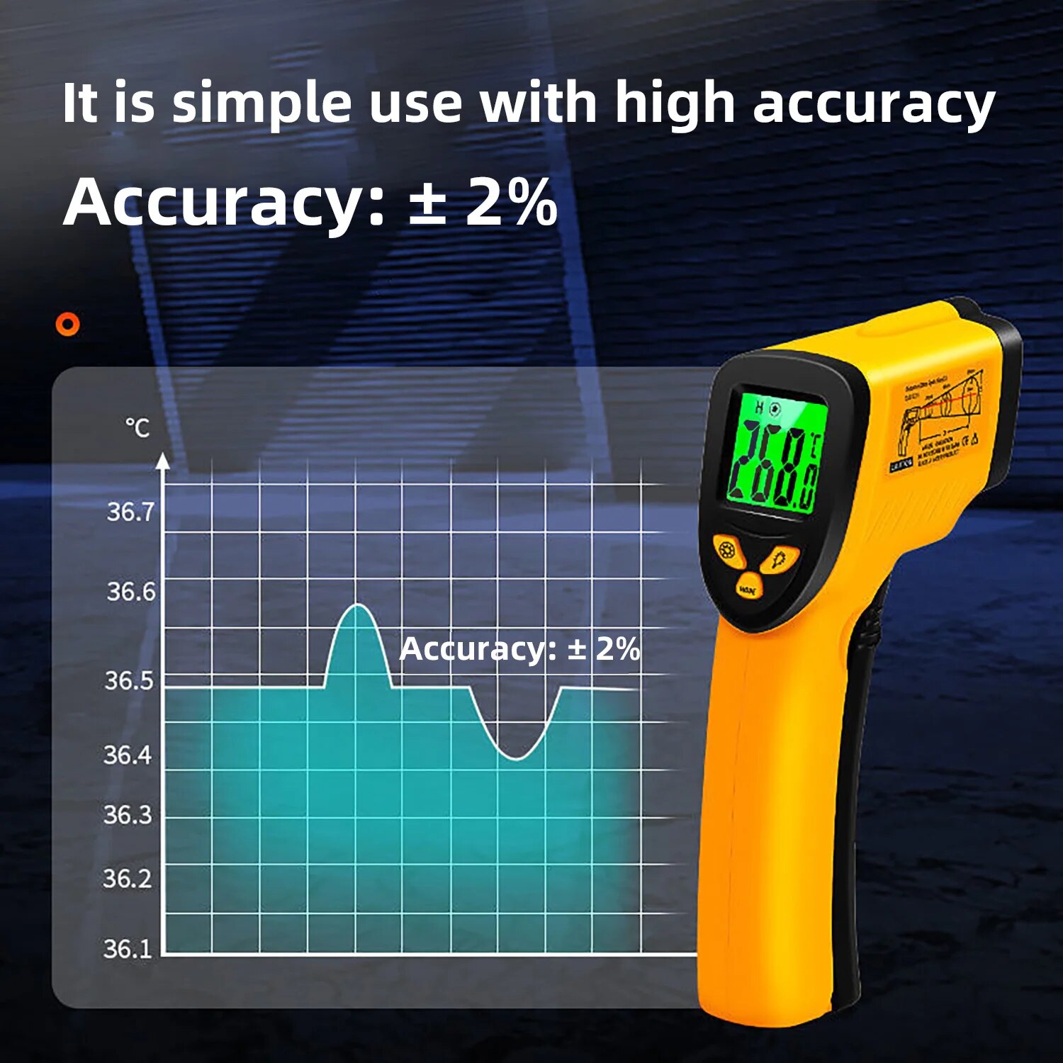 Digital Infrared Thermometer - - огляд і ціна Industrial Laser Temperature