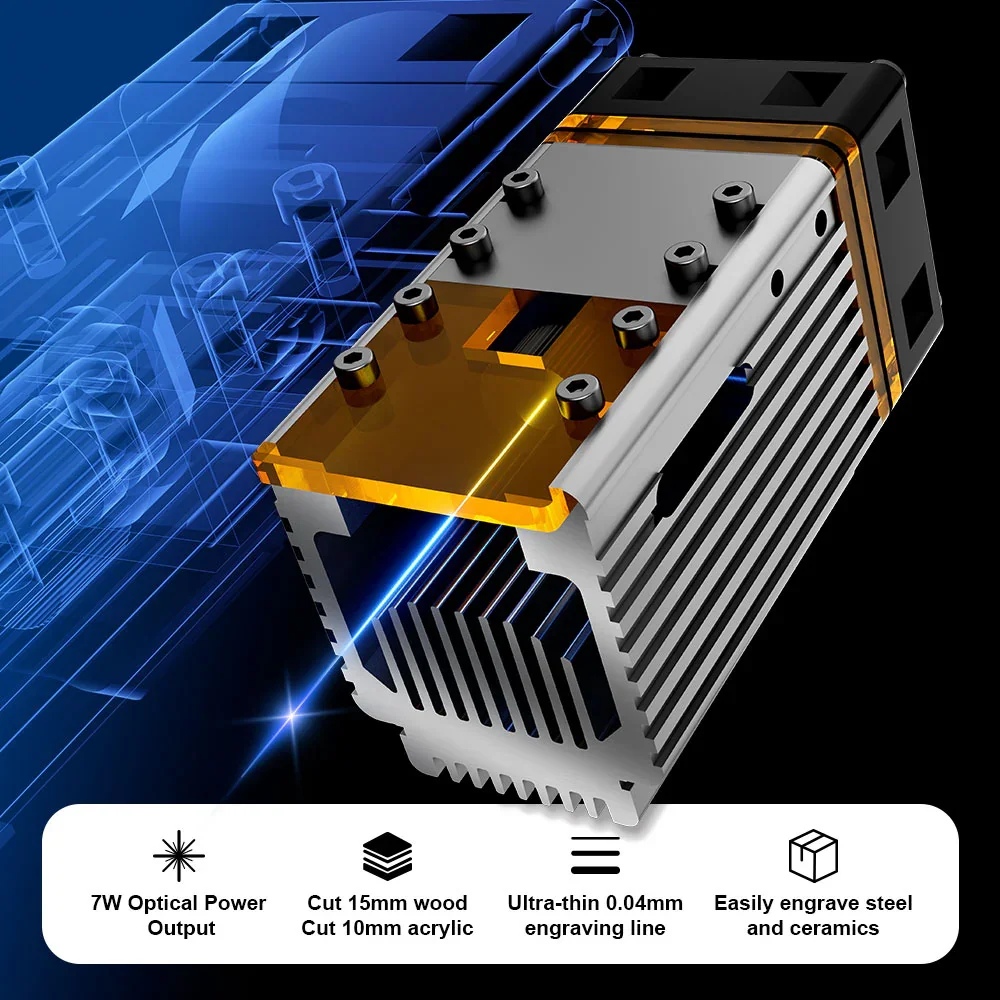 NEJE 7W Diode Laser Engraver C - огляд і ціна Industrial Laser Diode