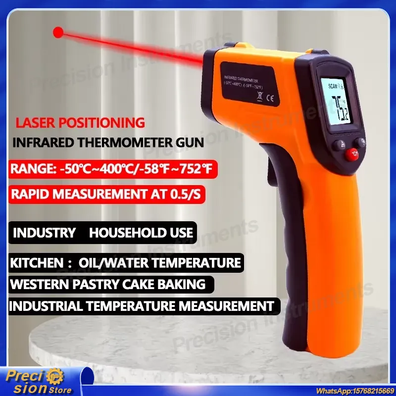 Infrared Thermometer Gun Non C - огляд і ціна Industrial Laser Temperature